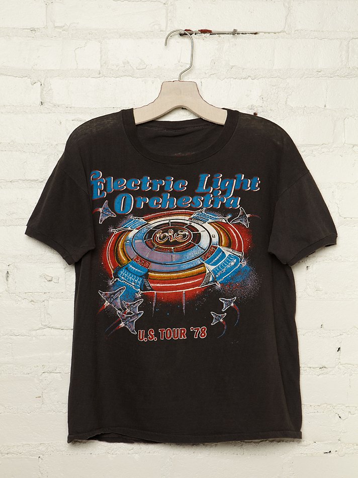 People Vintage Electric Light Orchestra Tour in Black |
