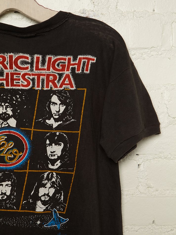 Free People Vintage Electric Light Orchestra Tour Tee in Black - Lyst