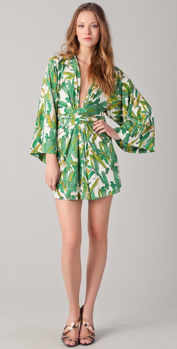 Issa Short Kimono Dress | Lyst
