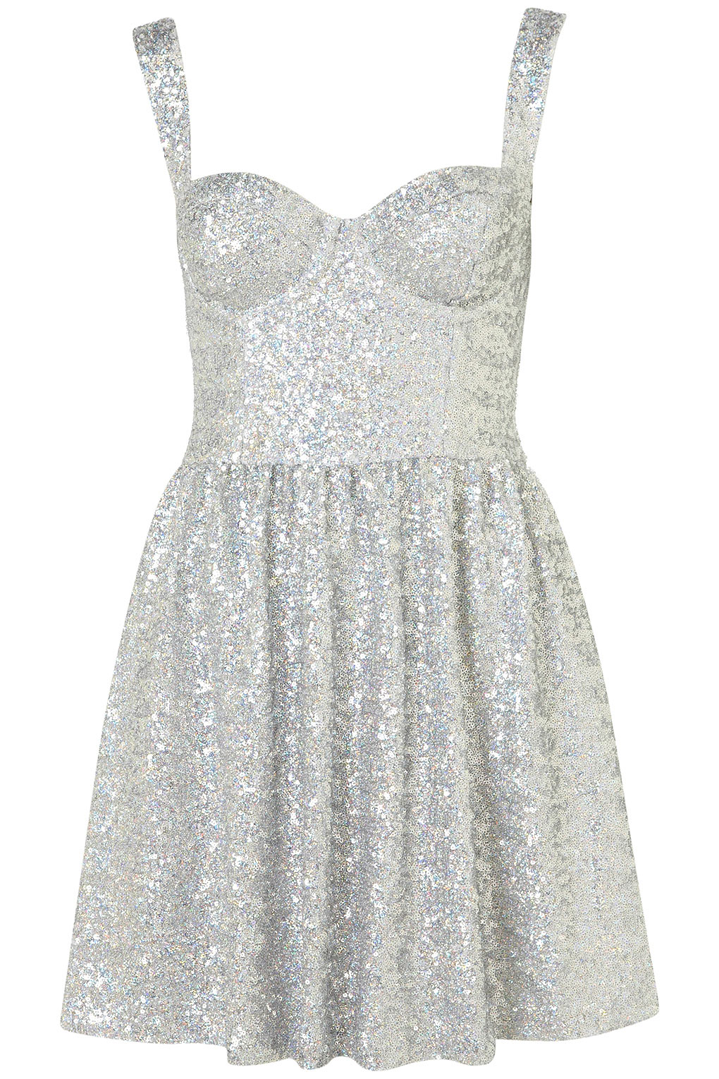 silver sequin dress topshop