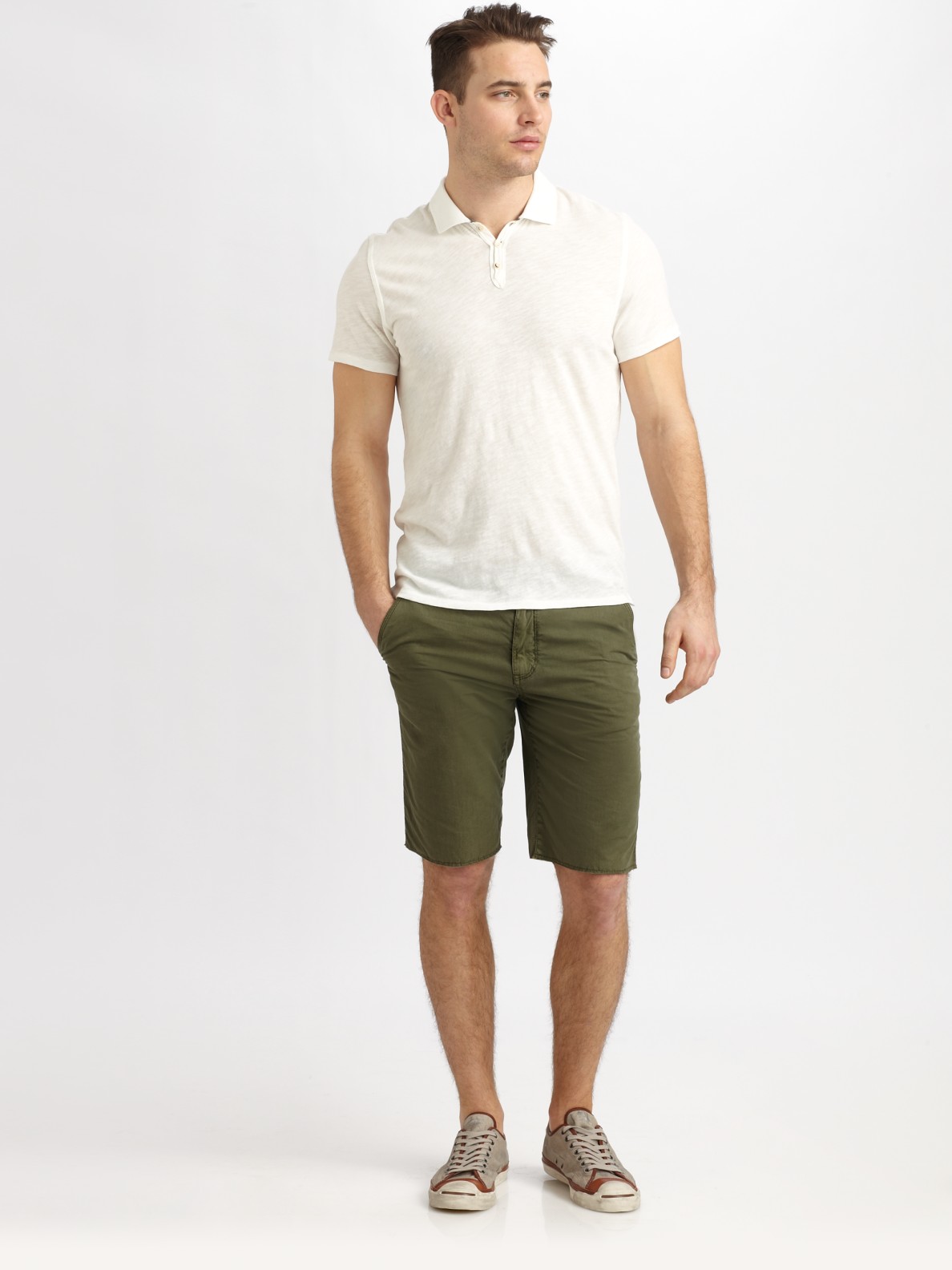 mens converse with shorts