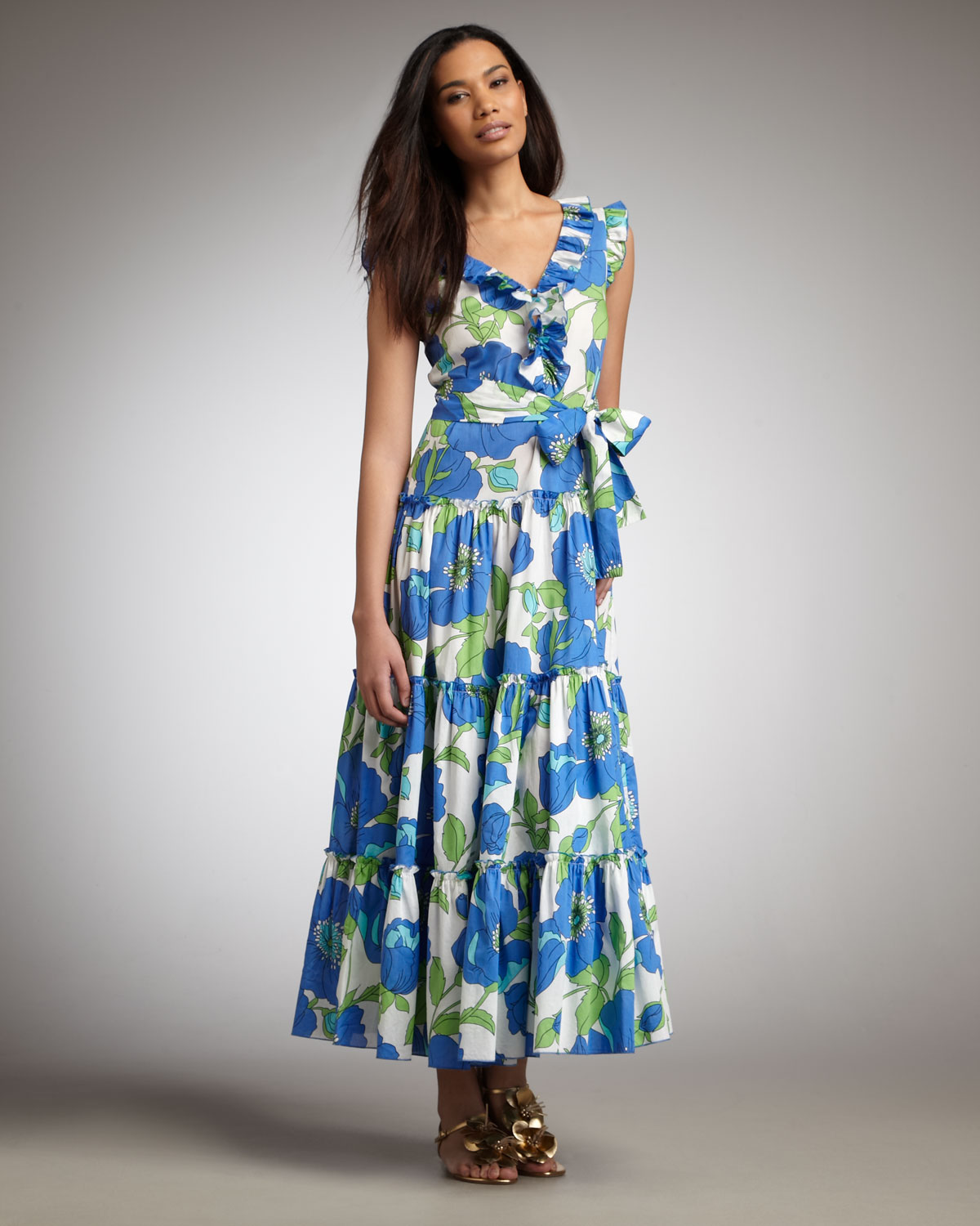 kate spade blue floral dress