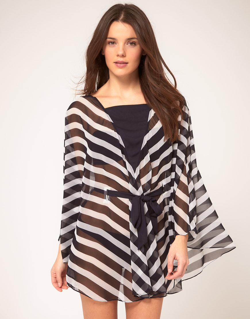 Ted Baker Stripe Beach Kaftan in Blue (navywhitestripe) Lyst