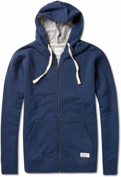 Saturdays Surf Nyc Cotton and Woolblend Jersey Hoodie in Blue for Men ...