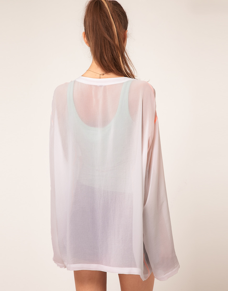 white sheer jacket