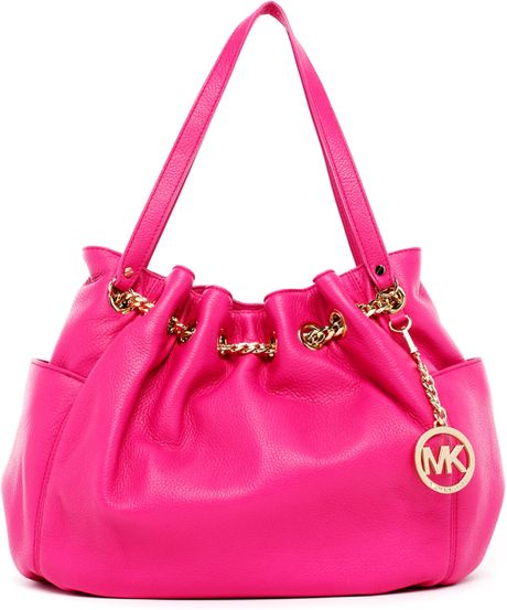 Michael Kors Jet Set Chain Ring Tote Zinnia in Pink (jet) | Lyst