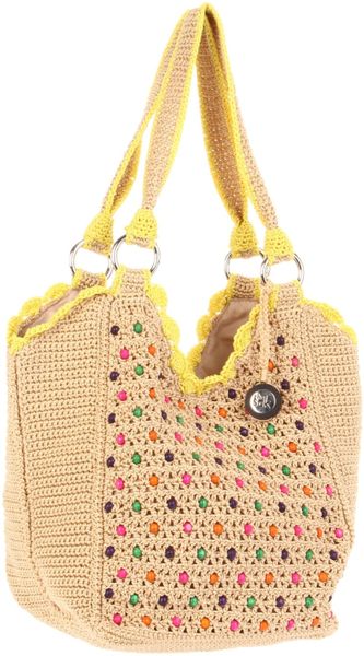 The Sak Stellaris Crochet Tote in Beige (bamboo with beads) | Lyst