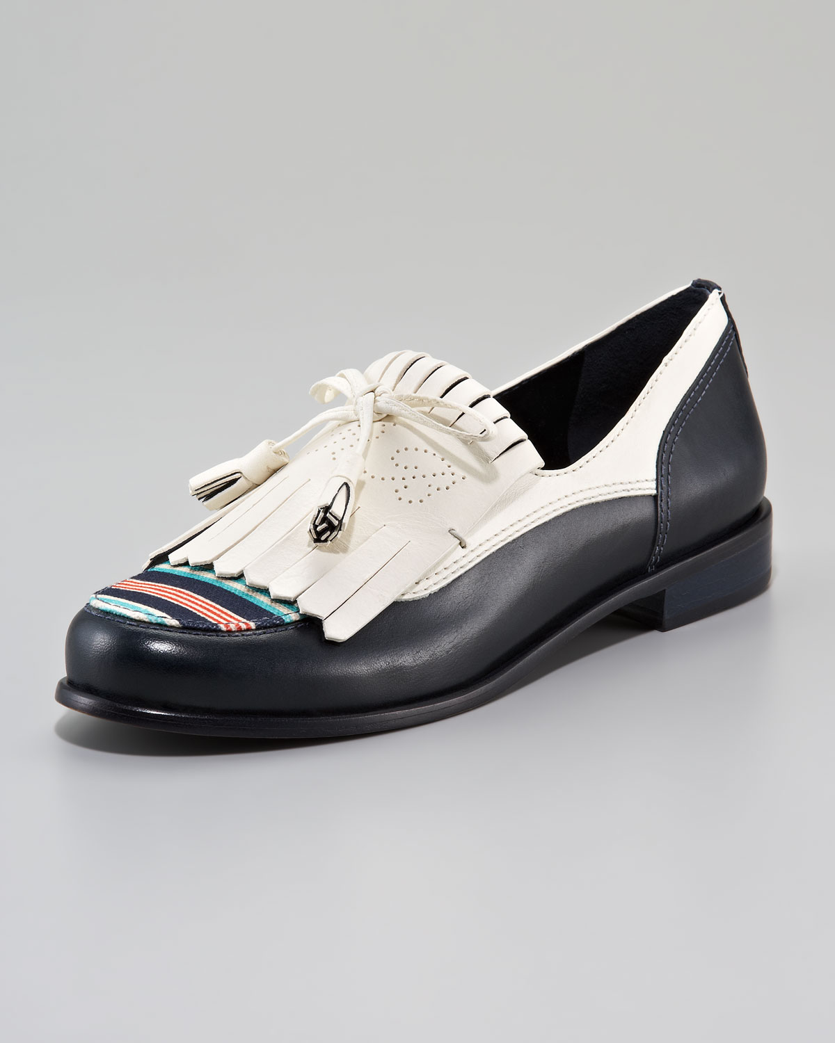 Lyst Tory Burch Loafers Ruth Kiltie in Blue