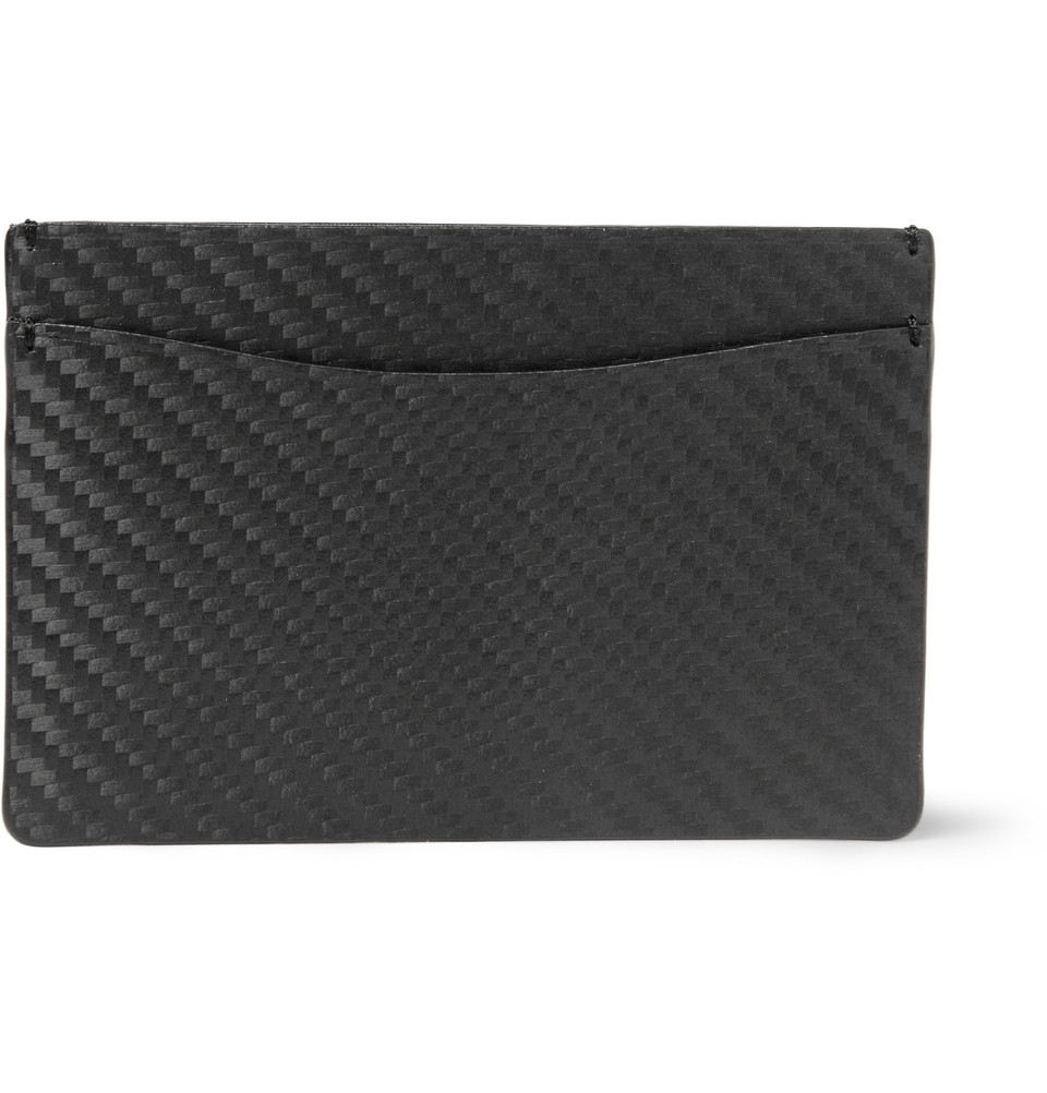 Lyst Dunhill Chassis Leather Card Holder in Black for Men