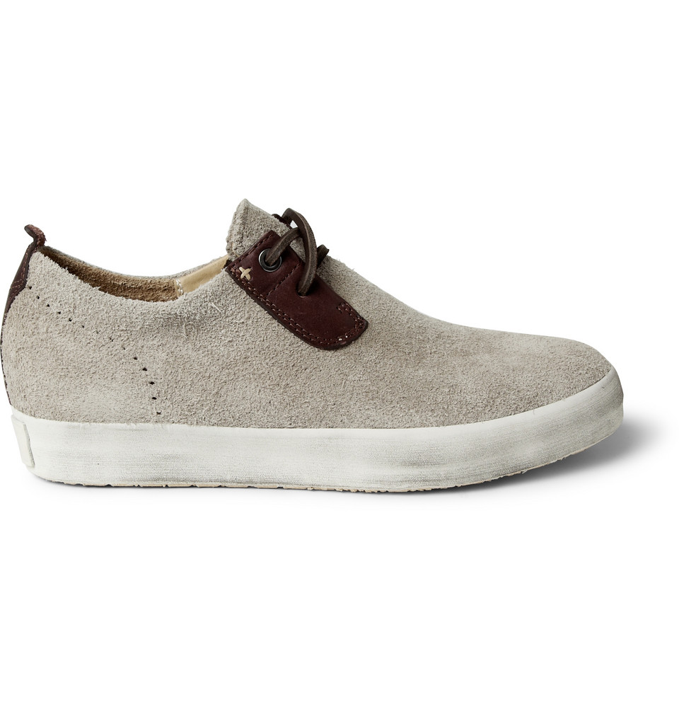 Rag & Bone Suede and Leather Laceup Shoes in Gray for Men | Lyst