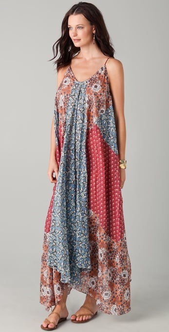 Zimmermann Collector Printed Cotton Maxi Dress in Blue - Lyst