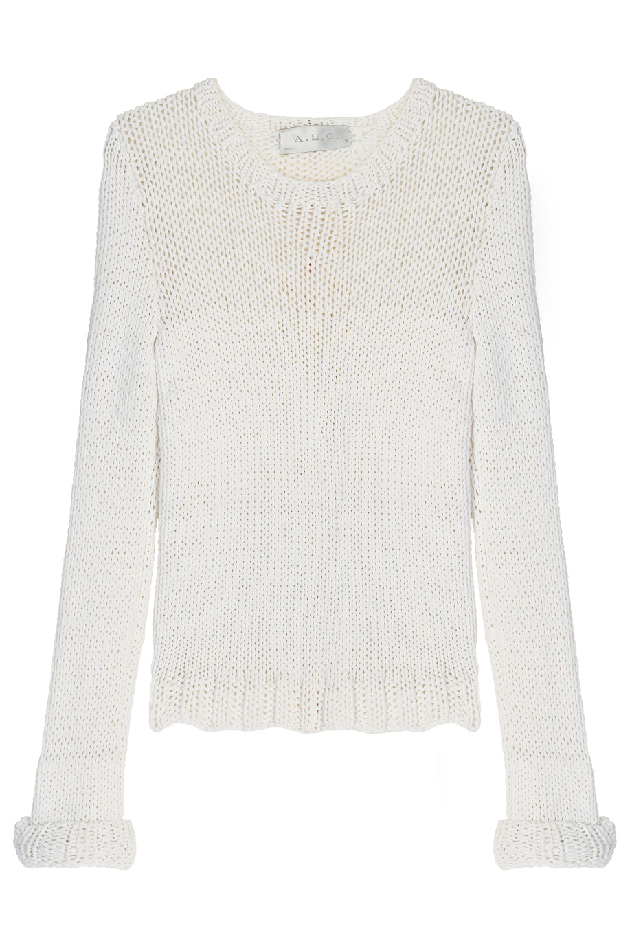 A.L.C. Lara Knit Sweater in White - Lyst