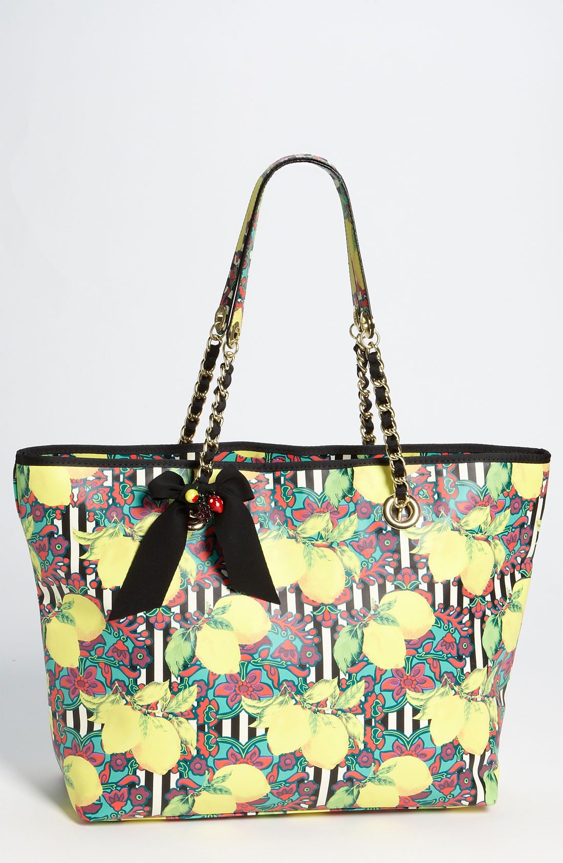 Betsey johnson Fruity Tote in Yellow Lyst