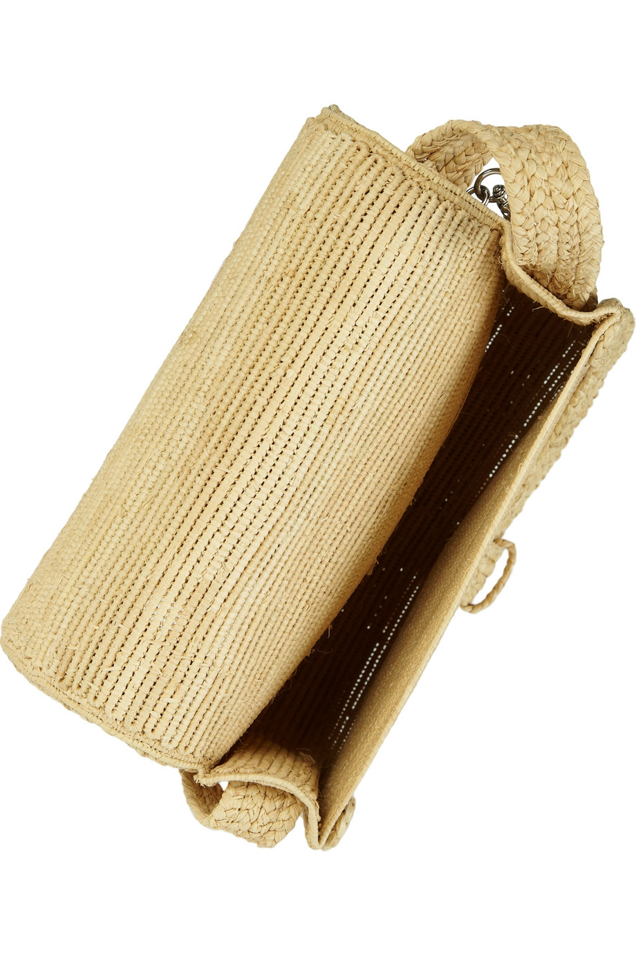 Ralph Lauren Collection Woven Straw Crossbody Bag in Natural - Lyst