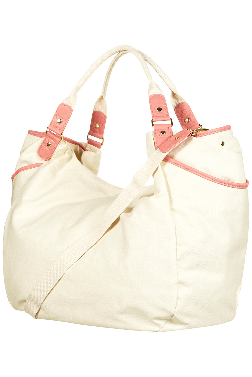 Lyst Canvas Weekend Hobo Bag in Pink