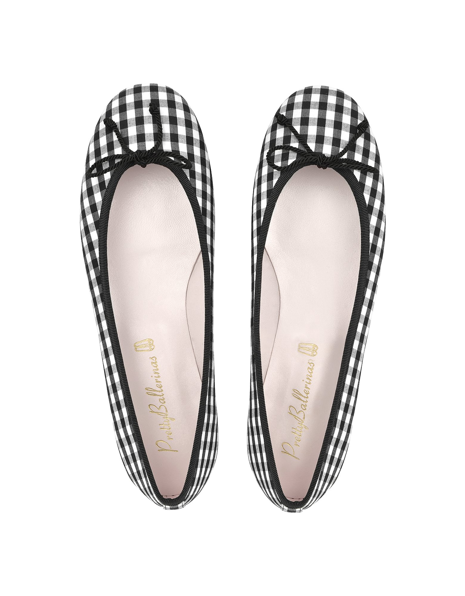 black and white ballerina shoes