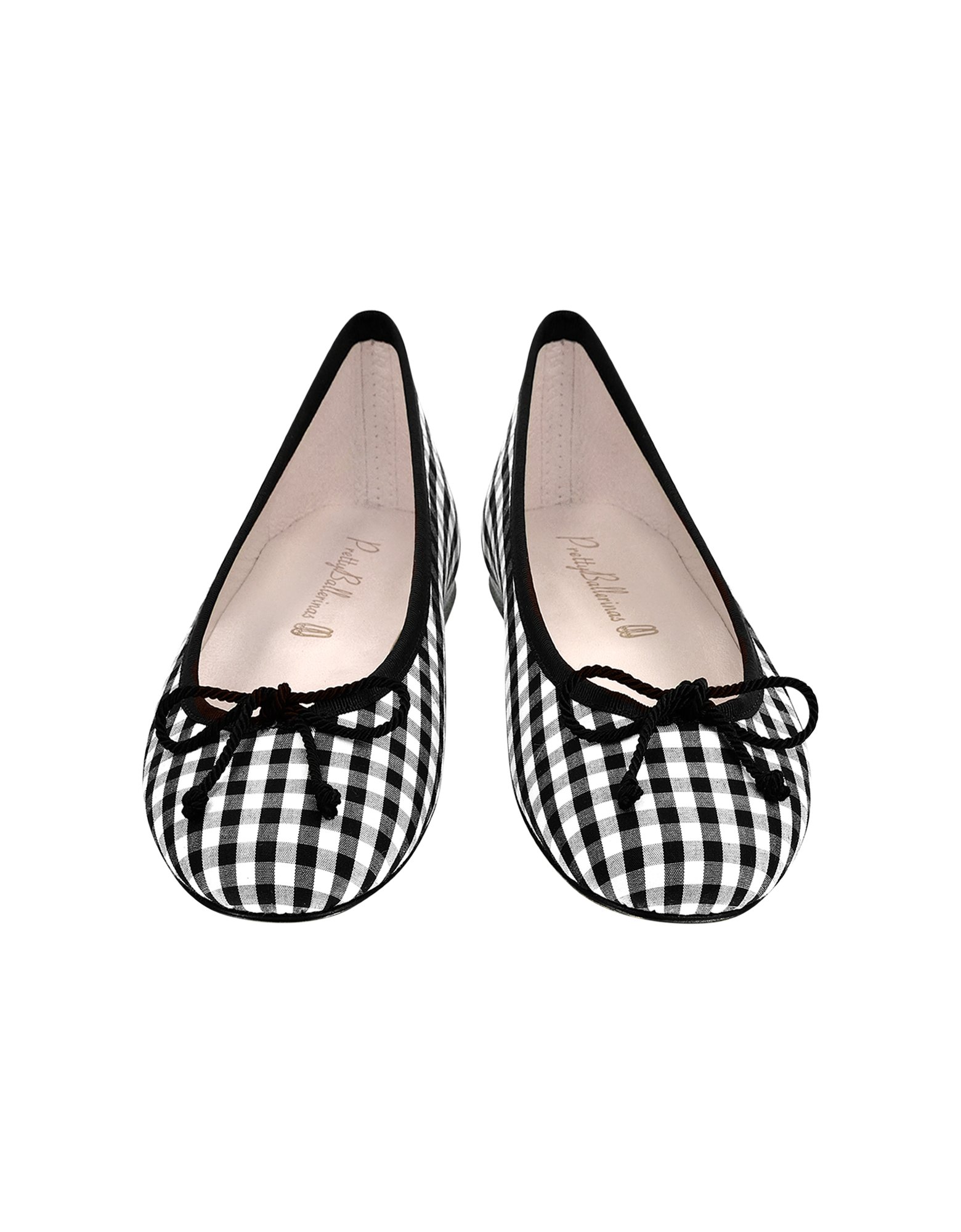 black and white ballerina shoes