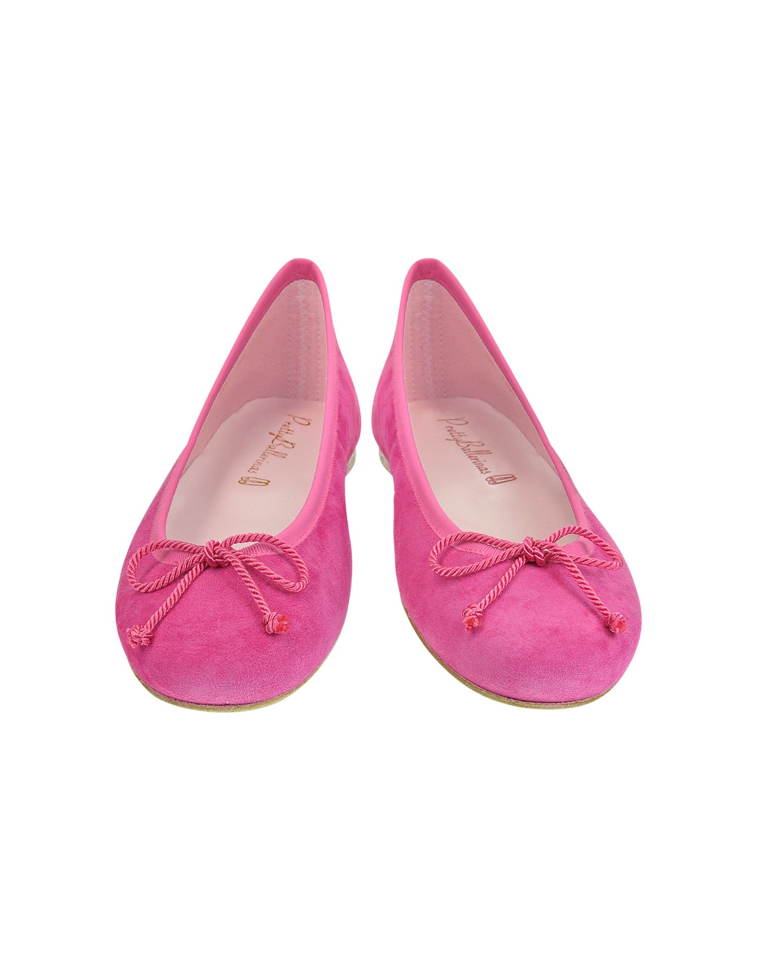 Lyst - Pretty Ballerinas Fuchsia Suede Ballerina Shoes in Purple