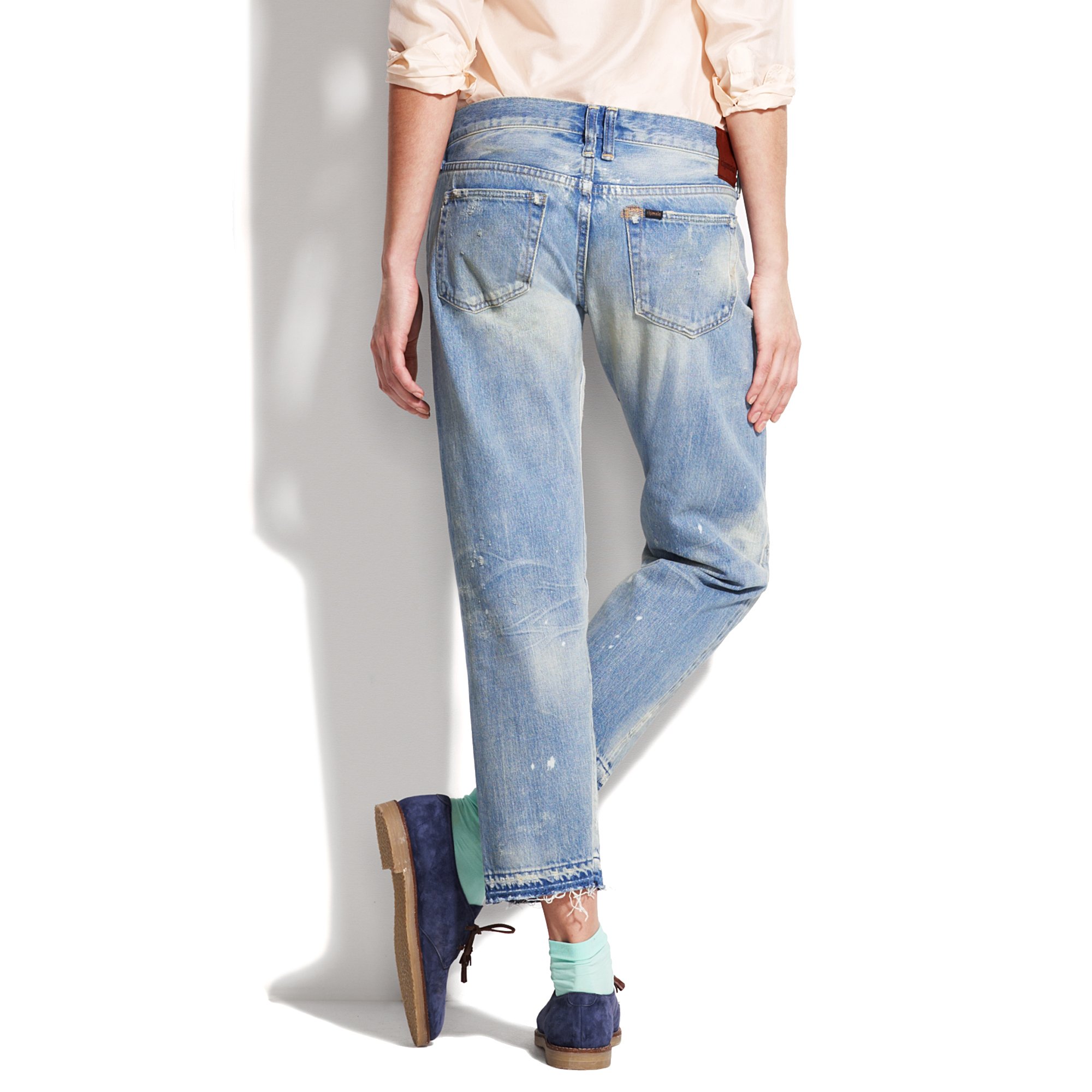 denim ankle pants