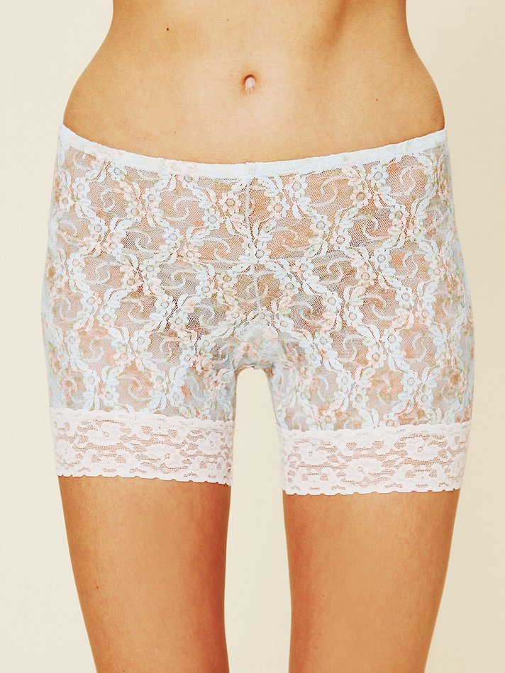 white lace cycling shorts