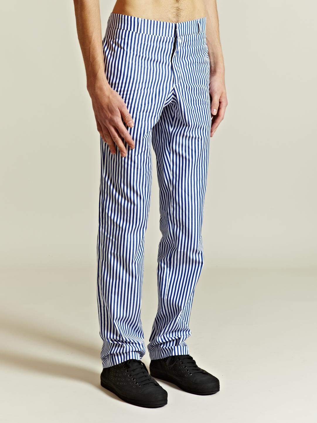 mens trousers stripe