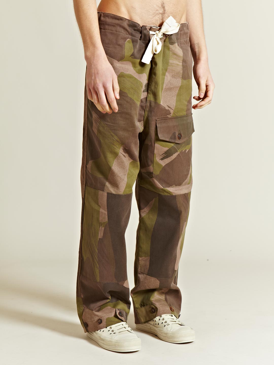Nigel Cabourn Mens Army Drill Work Trousers in Green for Men (army) | Lyst