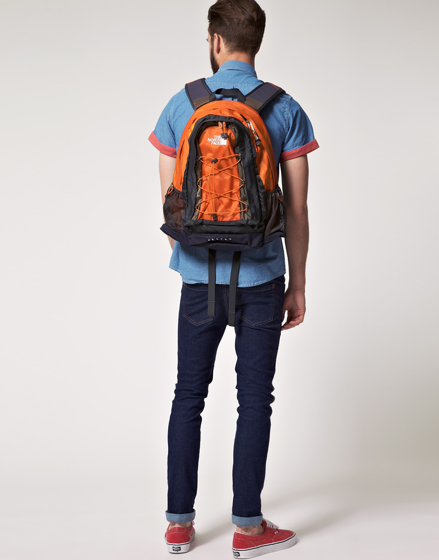 The North Face Jester Backpack in Orange for Men | Lyst