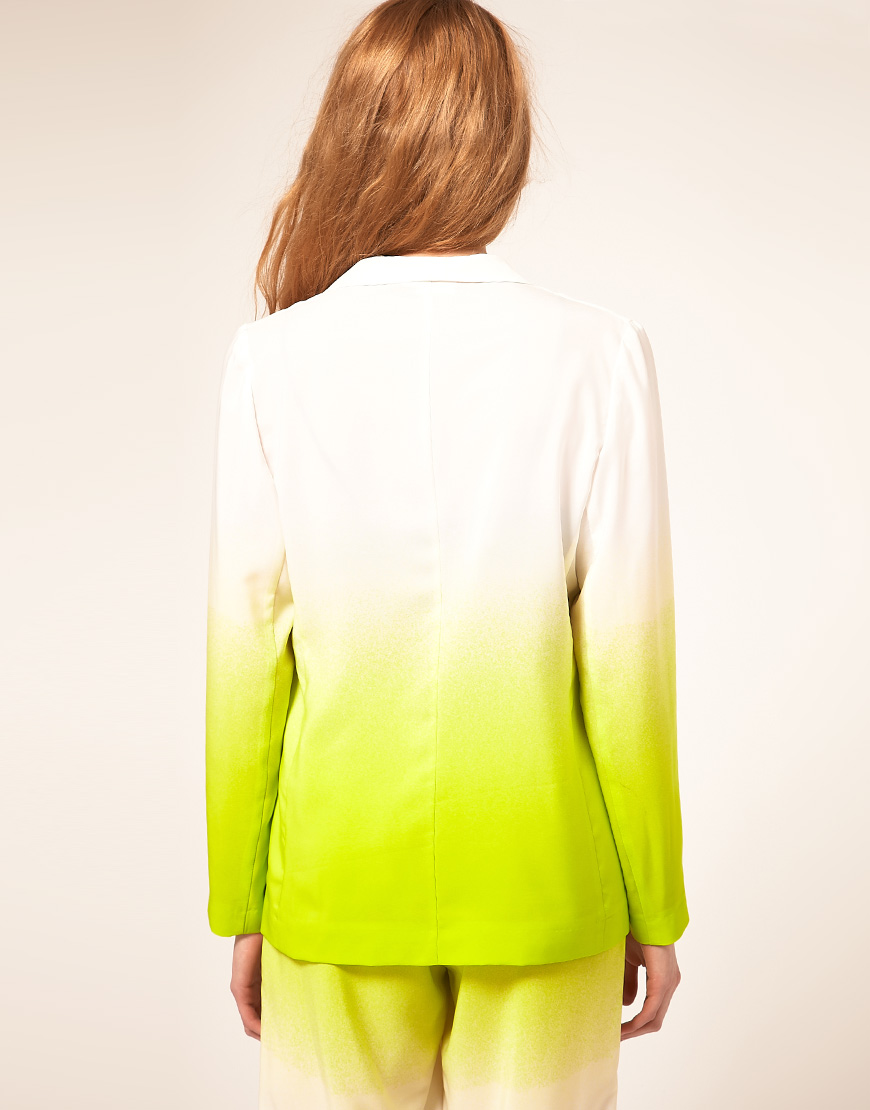 ASOS Ombre Blazer in Green Lyst