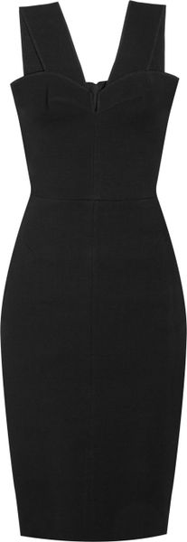 La Petite Salope Stretch Linen Blend Dress in Black | Lyst