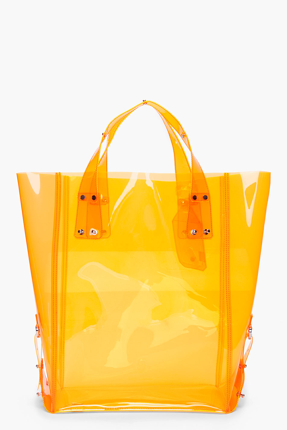 Lyst - Mcq Orange Kingsland Vinyl Shopping Tote in Yellow