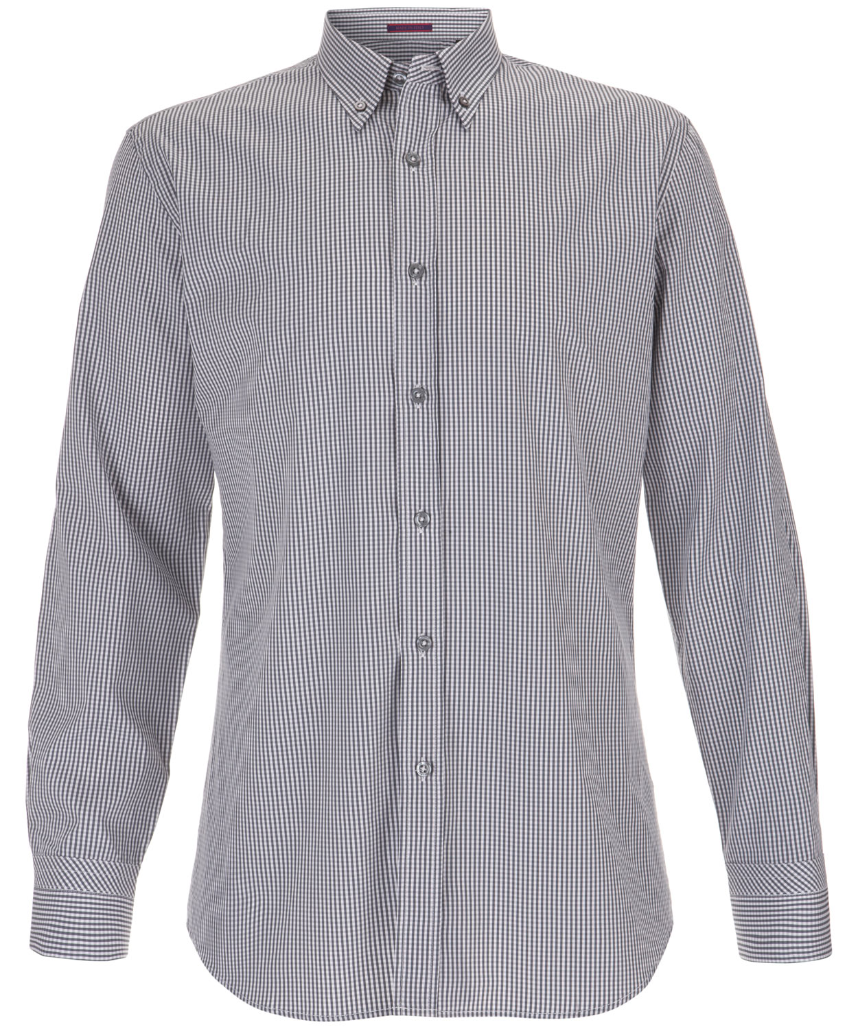 Paul Smith Grey Gingham Button Down Shirt in Gray for Men - Lyst