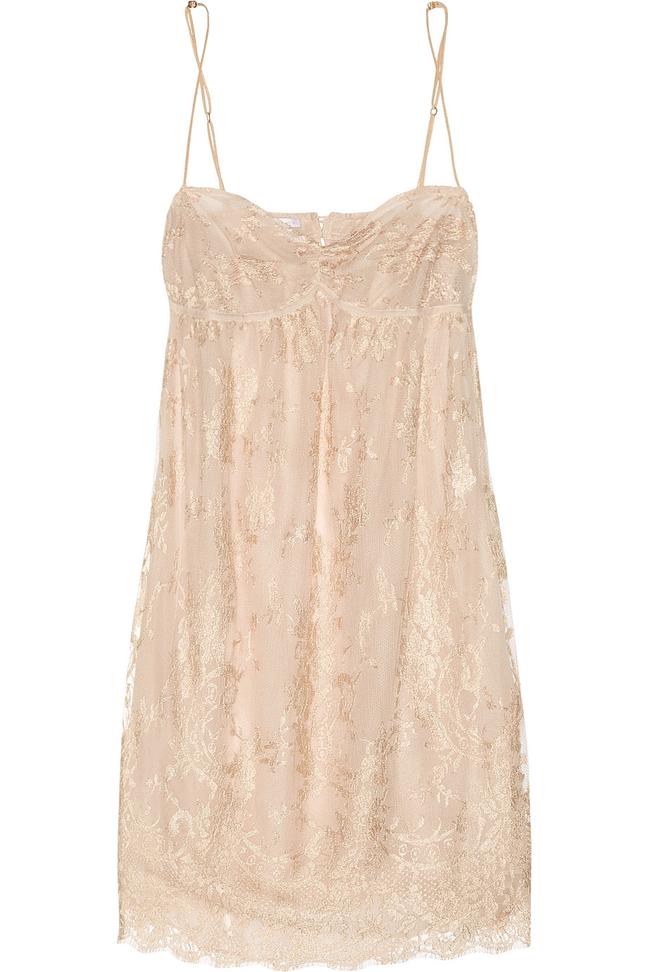 Lyst - Rosamosario Camiamo Chantilly Lace Chemise in Pink