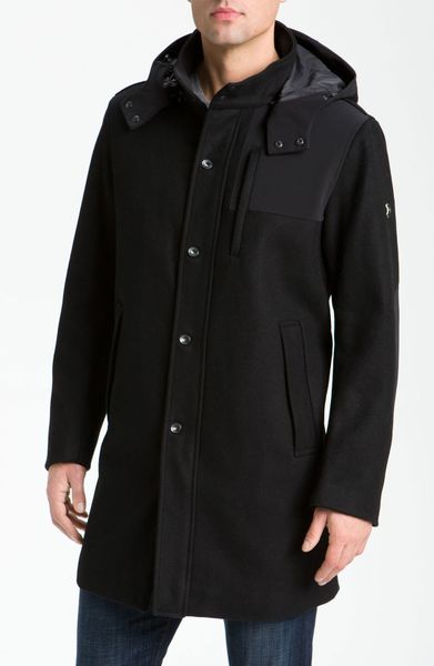 Victorinox Duffle Coat in Black for Men | Lyst