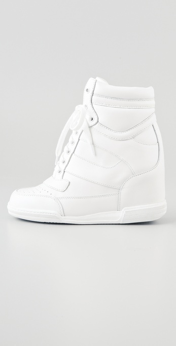 Marc By Marc Jacobs Hi Top Wedge Sneakers in White | Lyst