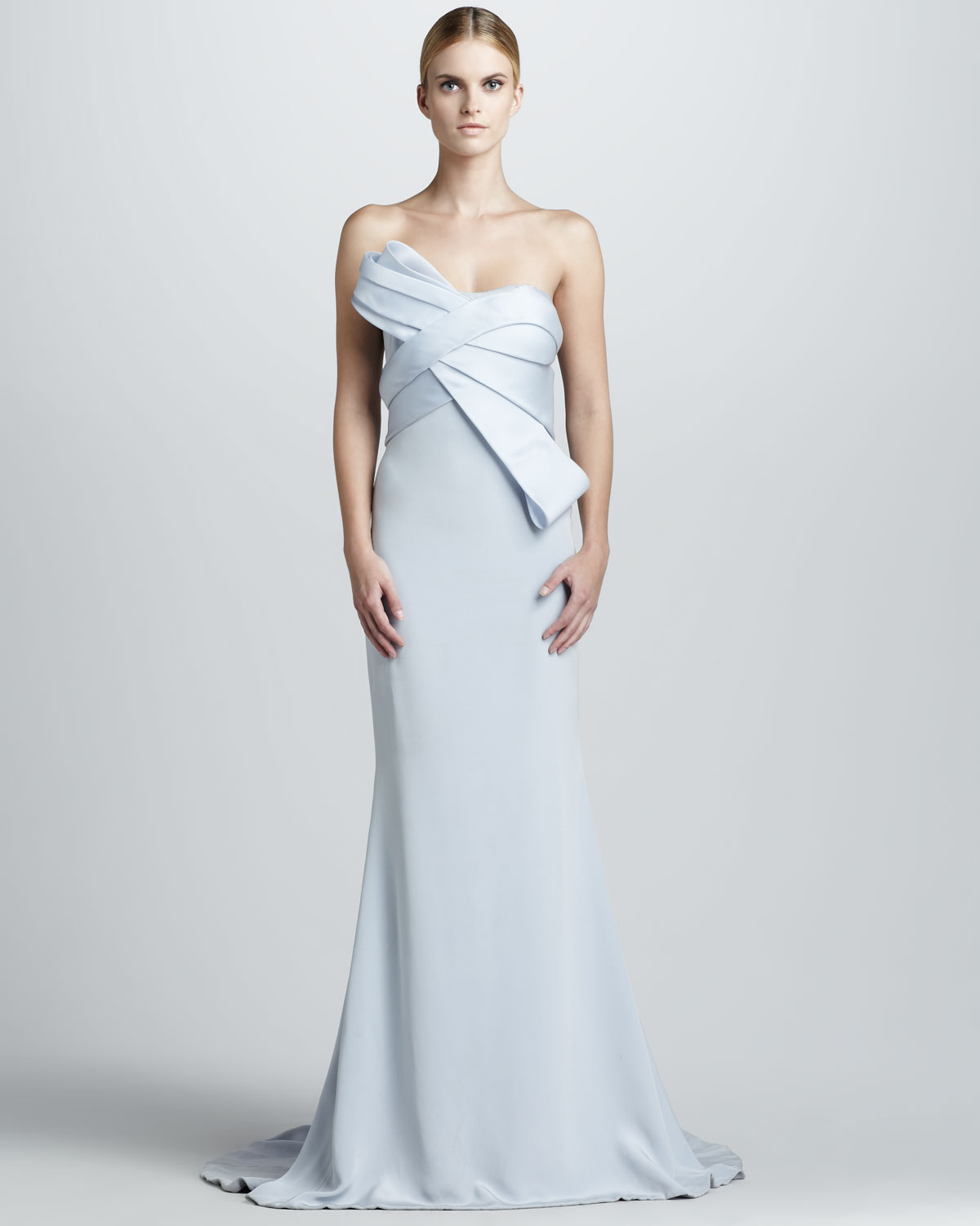 structured strapless dress