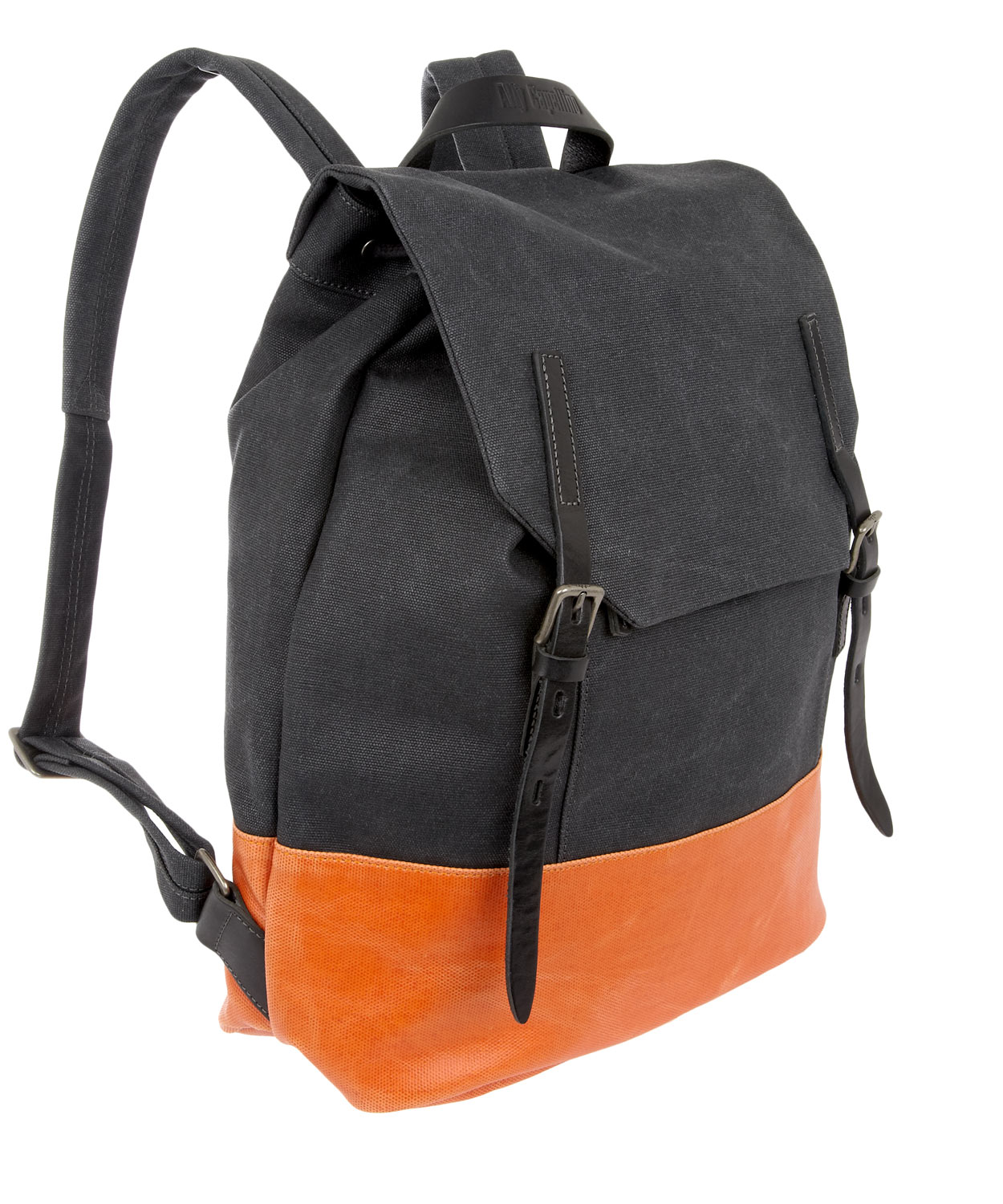 Ally Capellino Dean Waxed Canvas Rucksack in Gray for Men - Lyst