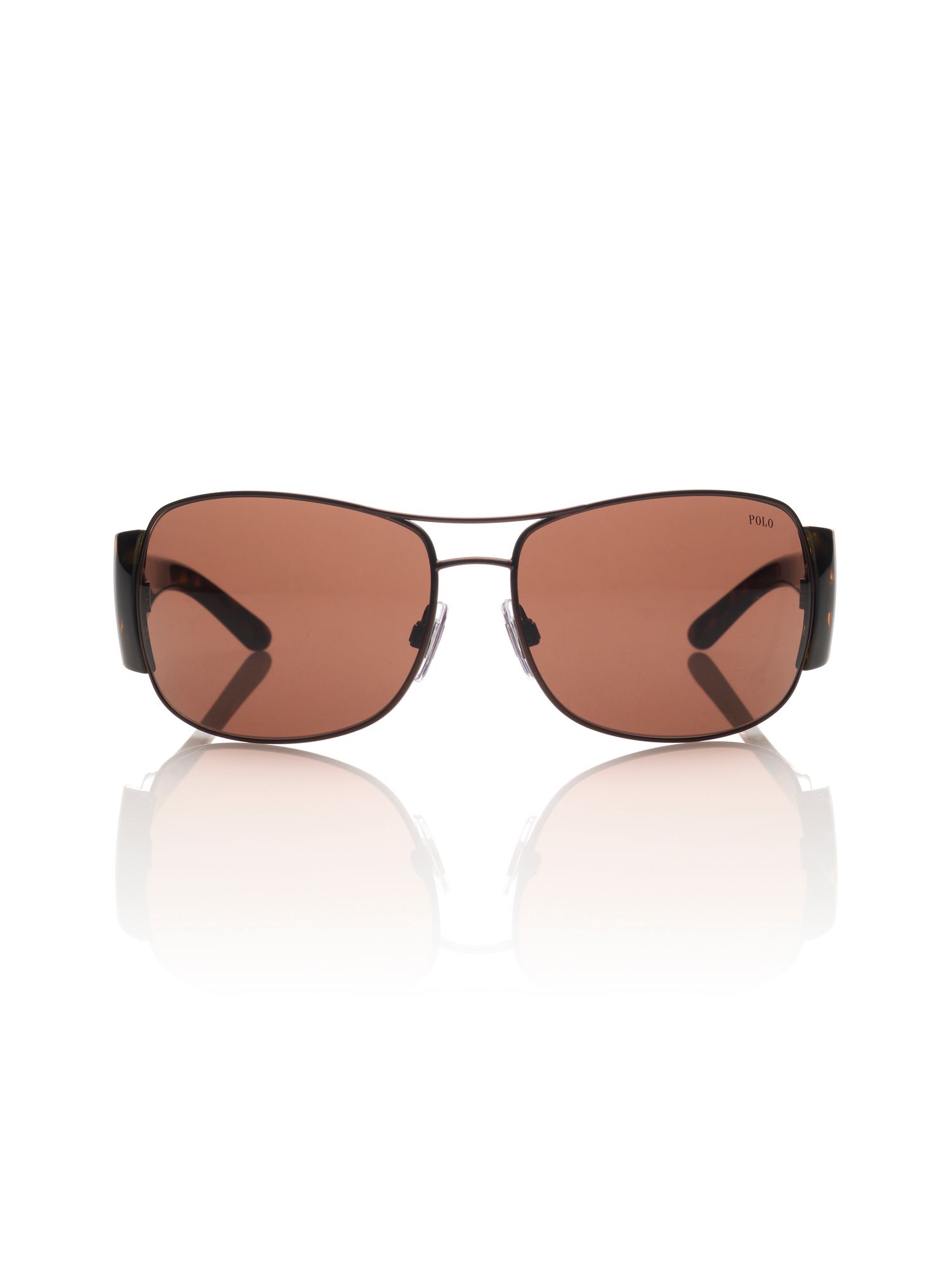 Polo ralph lauren Steel Frame Sunglasses in Brown for Men ...
