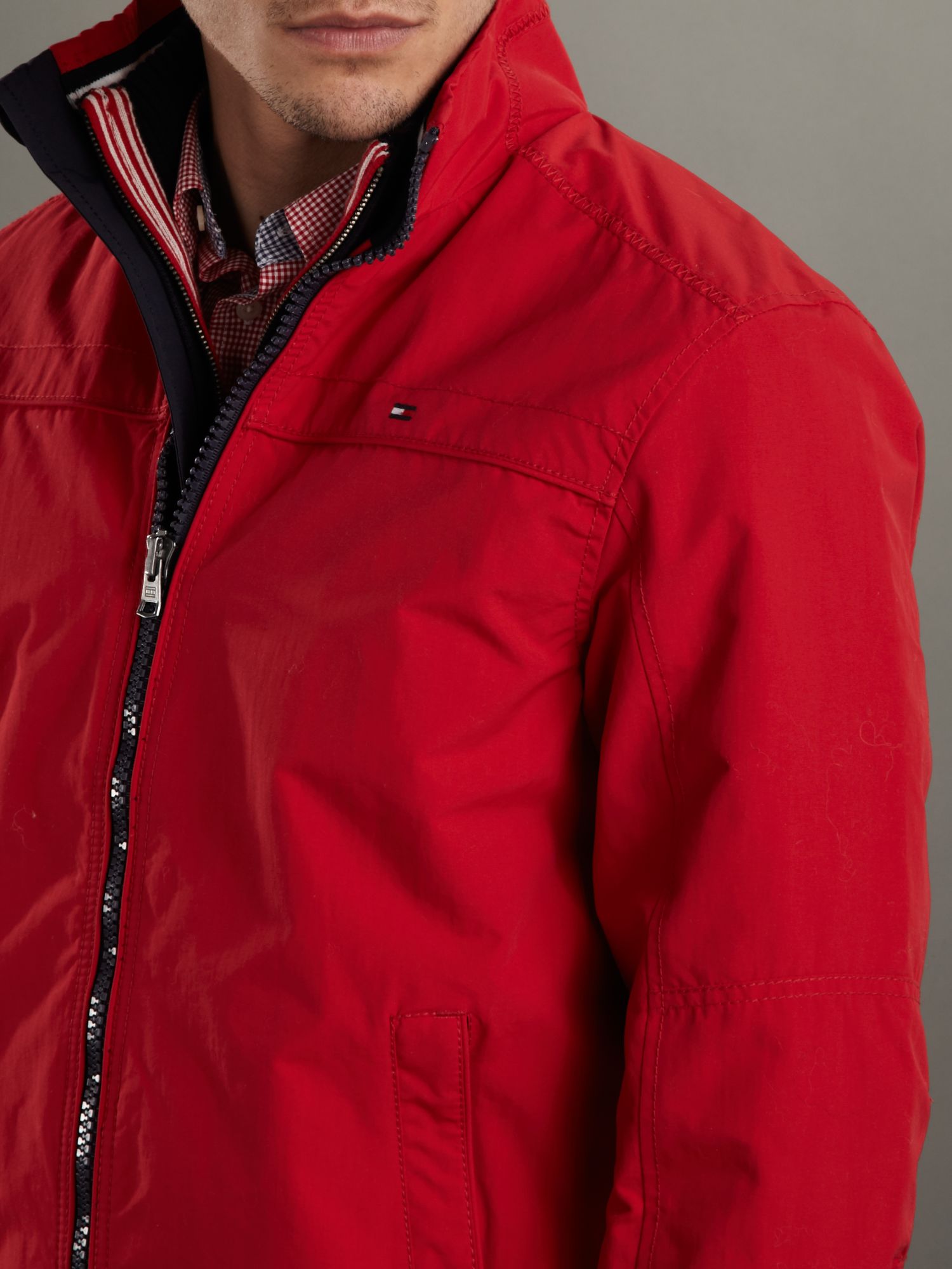 Tommy hilfiger Matt Bomber Jacket in Red for Men Lyst