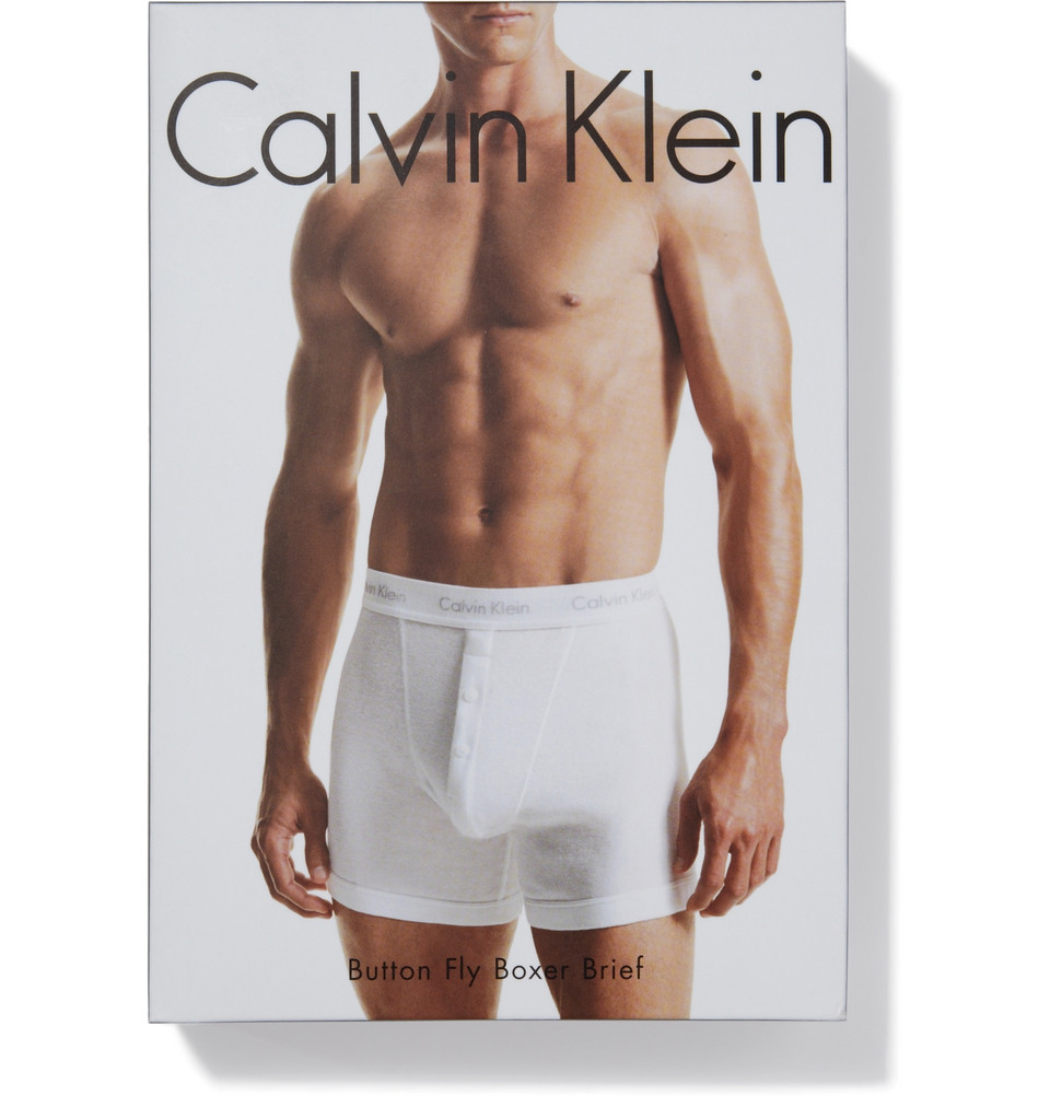 calvin klein button fly boxers