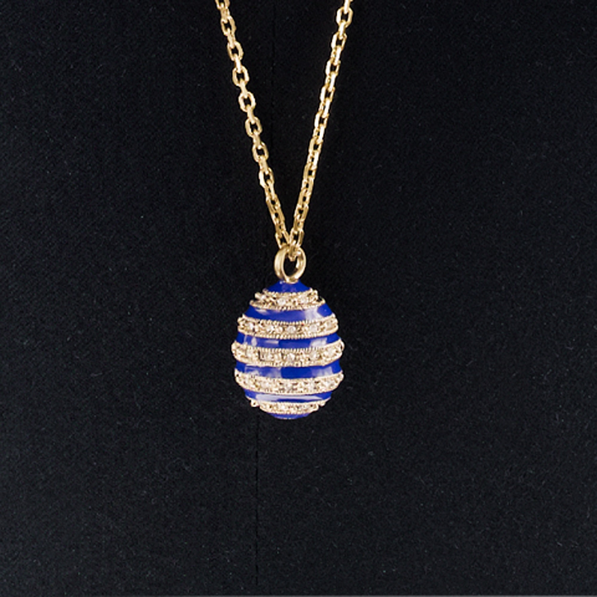 J Crew Blue Beehive Pendant Necklace