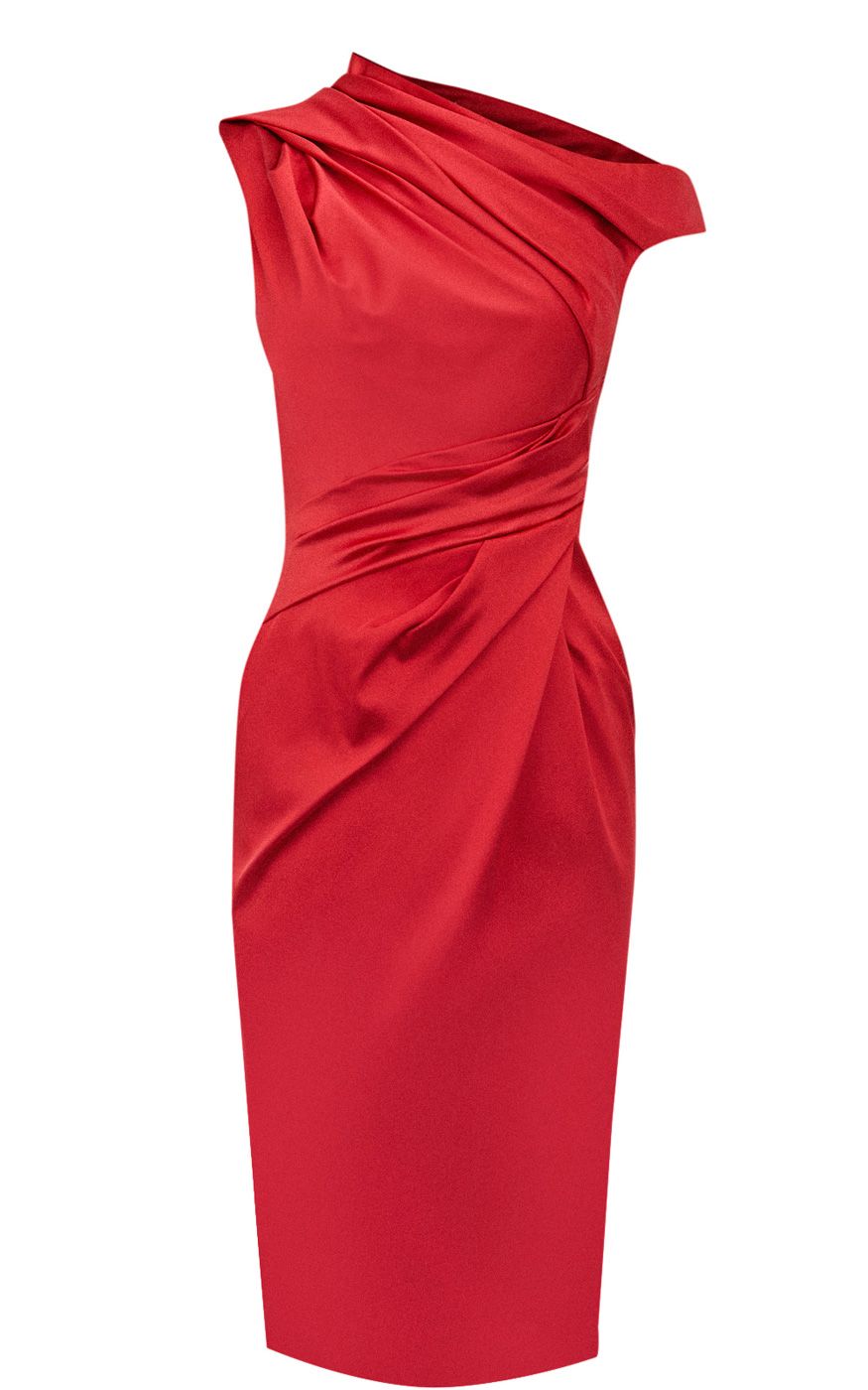 Karen millen Beautiful Satin Dresses in Pink Lyst