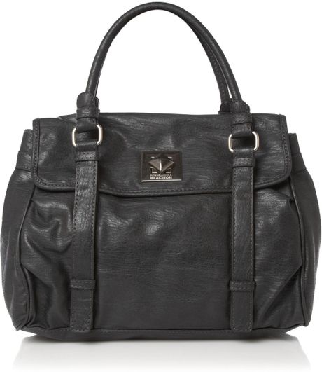 Kenneth Cole Reaction Dulce Escape Flap Tote Bag in Black | Lyst