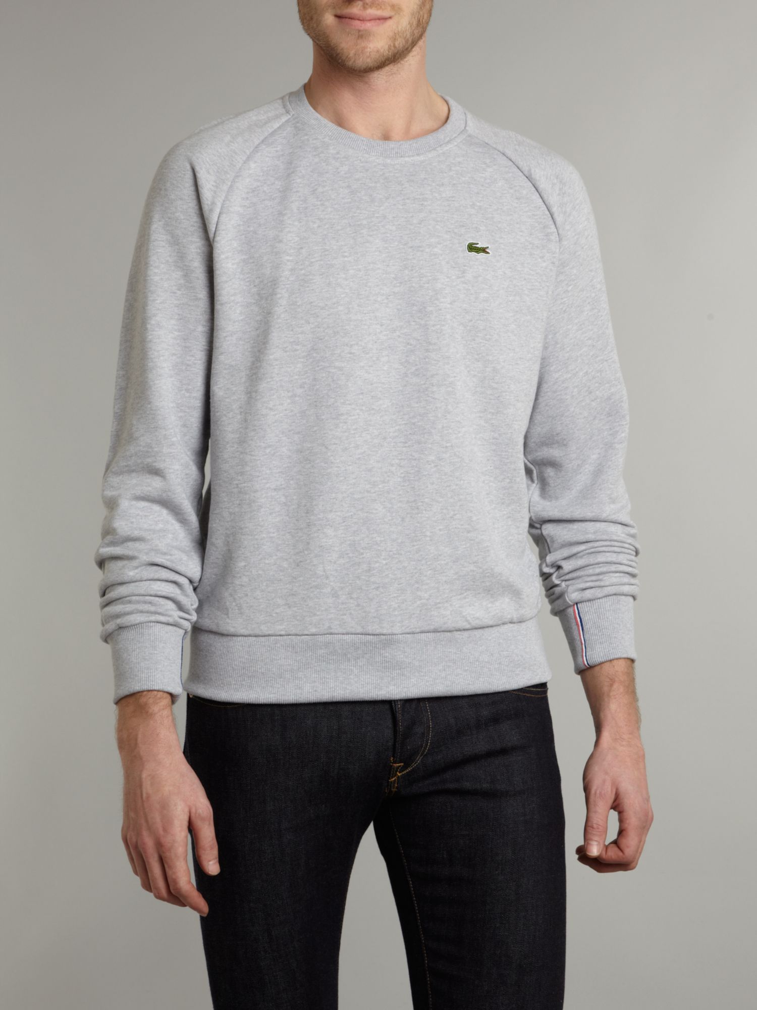 lacoste jumper grey