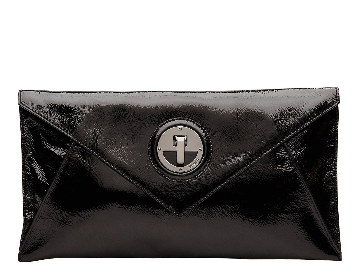 Mimco Molten Envelope Clutch Bag in Black Lyst
