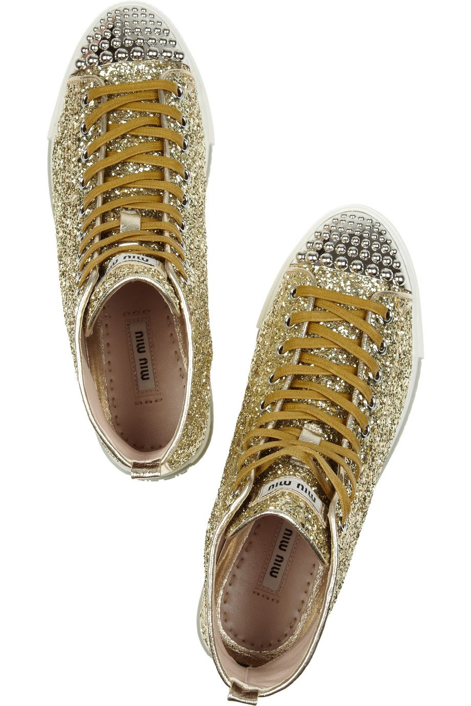 miu miu glitter trainers