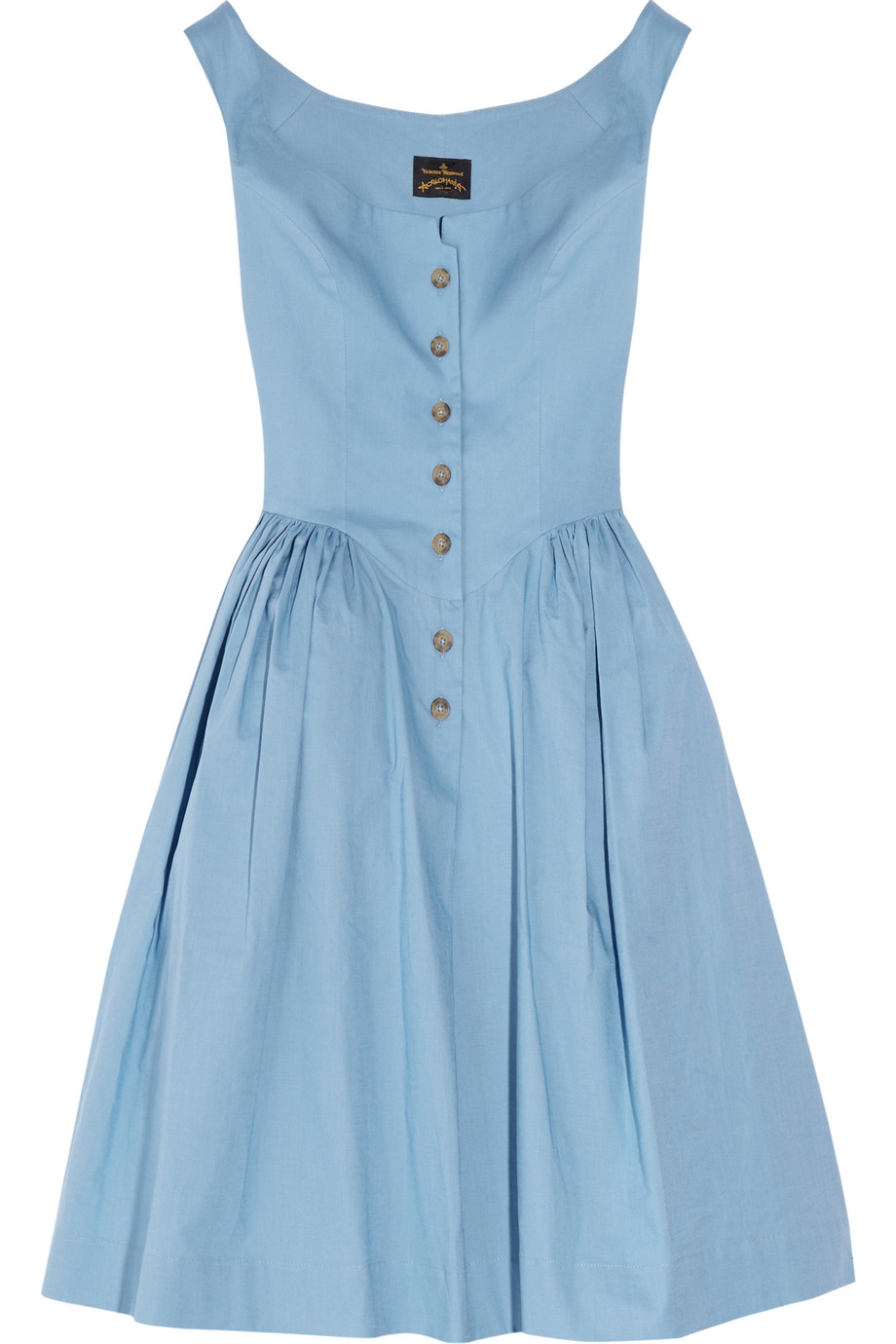 Vivienne Westwood Anglomania Pannier Cotton Dress in Blue | Lyst