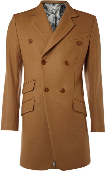 Vivienne Westwood Double Breasted Coat in Beige for Men (camel) | Lyst