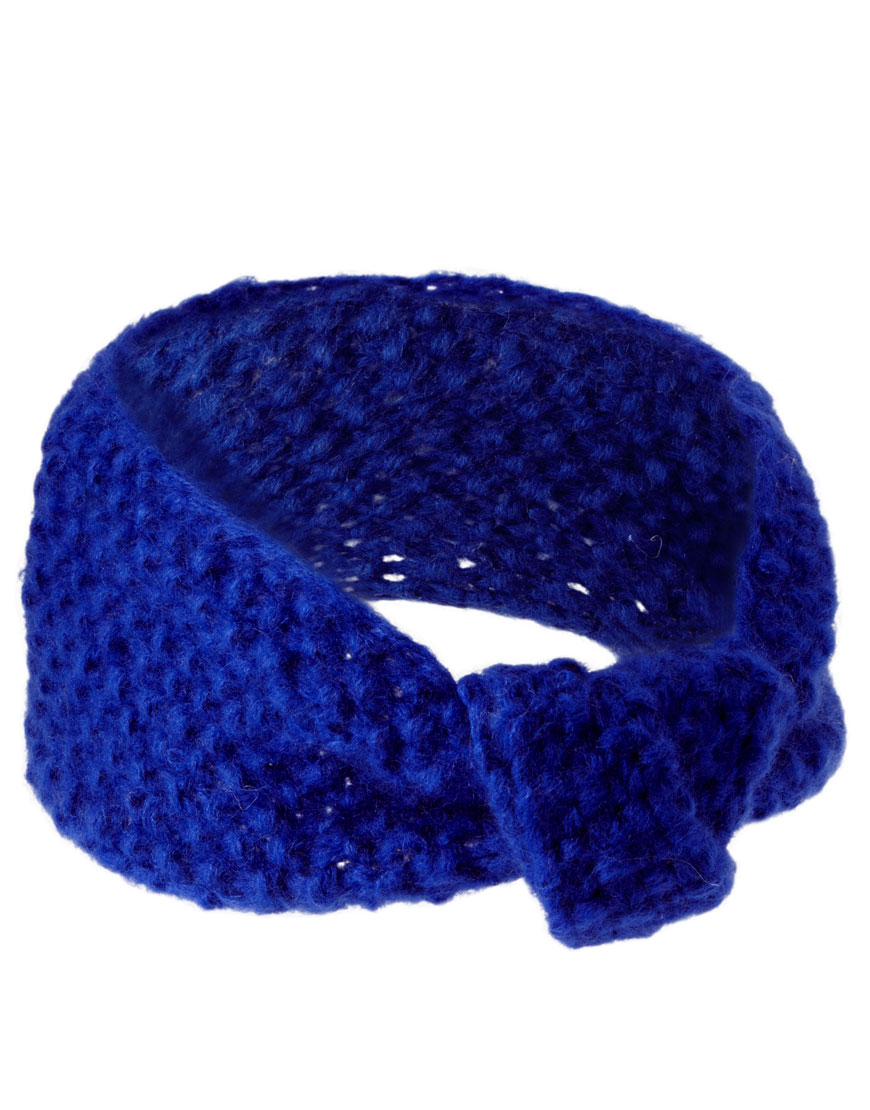 ASOS Asos Turban Knot Headband in Blue - Lyst