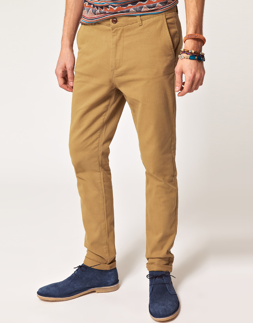 tan chinos men