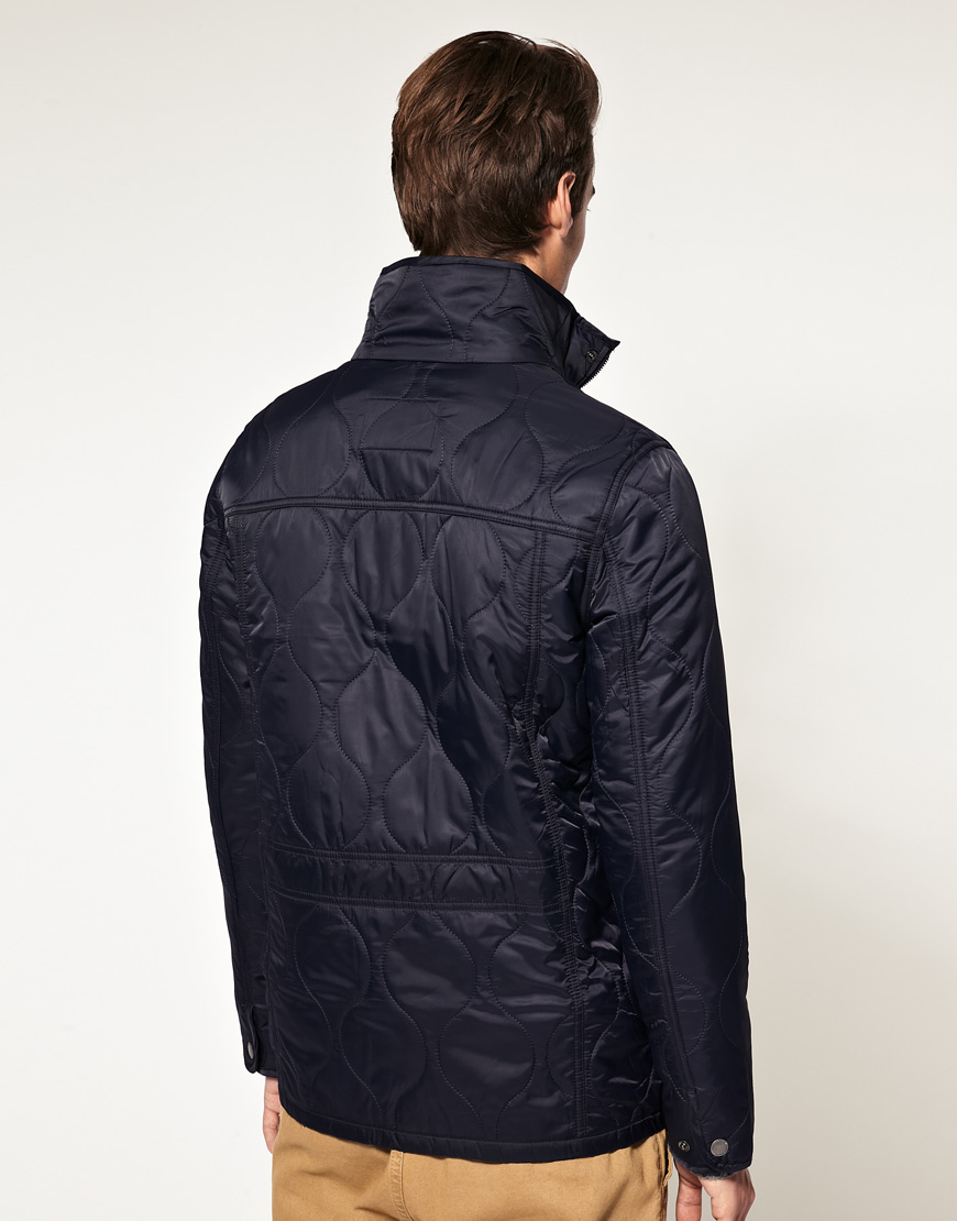 Ben Sherman Ben Sherman Quilted Jacket in Blue for Men - Lyst